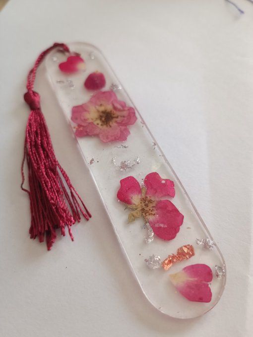 Marque page fleurs