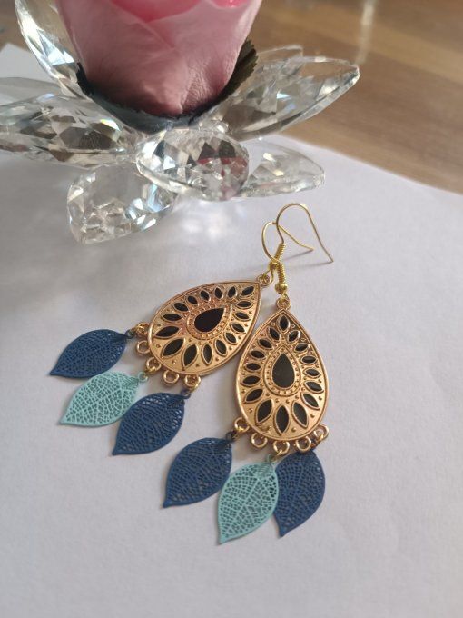 Boucles d'oreilles black